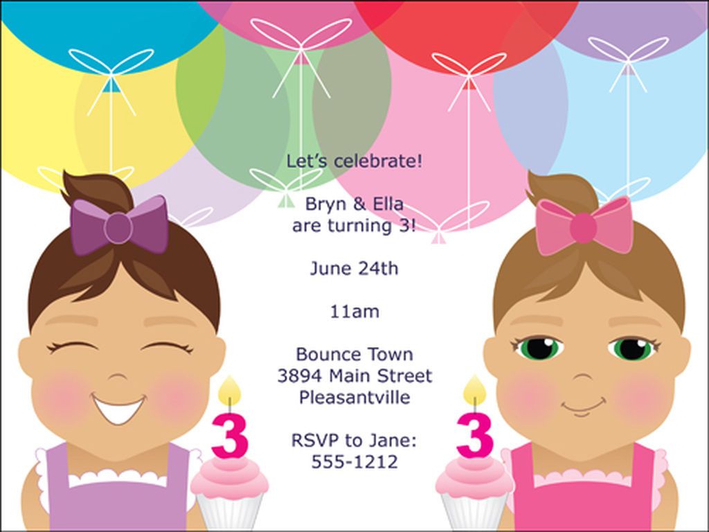 Προσκλήσεις γενεθλίων: 45 ιδέες για παιδικό πάρτυ διδύμων 