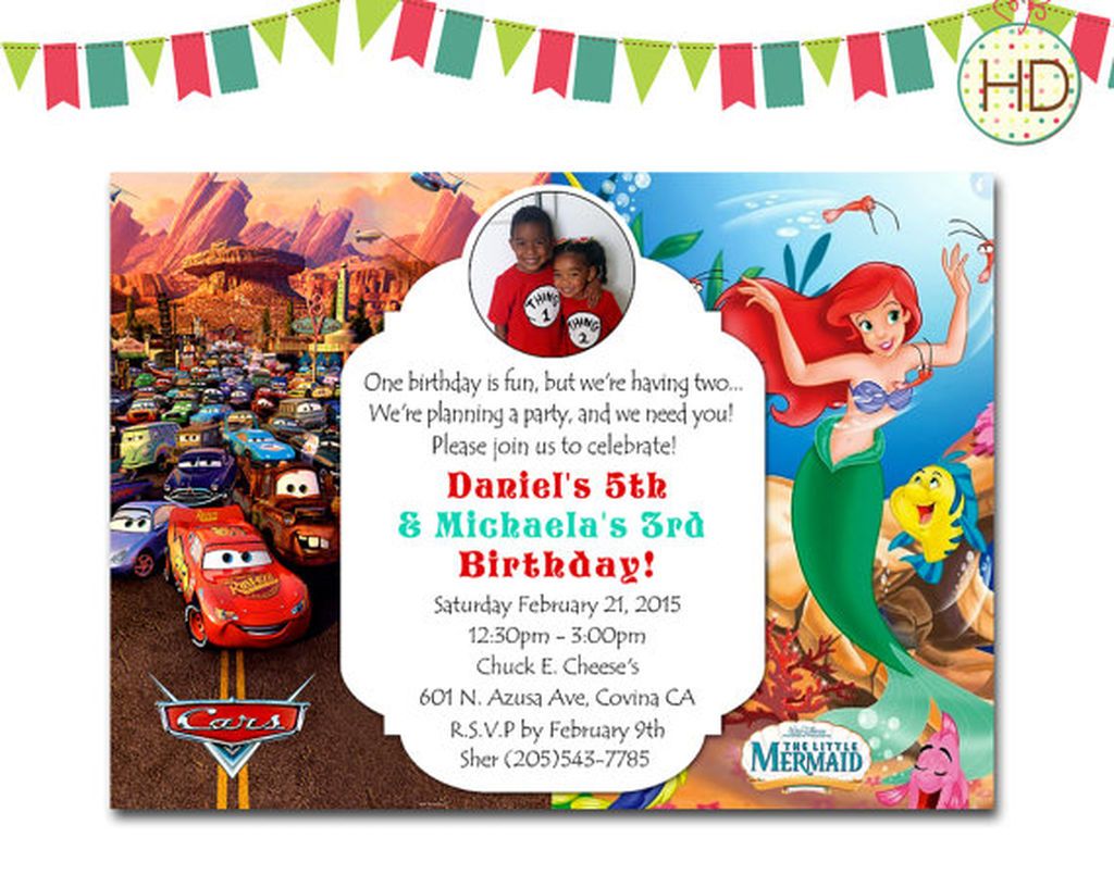 Προσκλήσεις γενεθλίων: 45 ιδέες για παιδικό πάρτυ διδύμων 