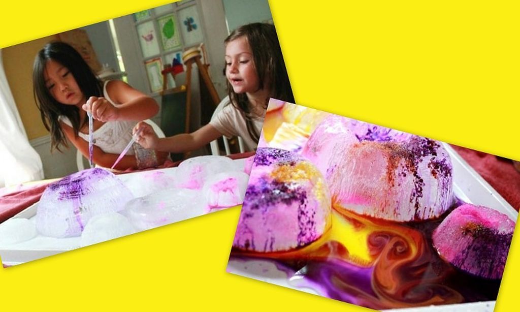 2. Χρωματιστές χιονονιφάδες