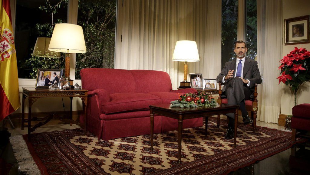 Χριστούγεννα στη Zarzuela / 

Στο δεύτερο όροφο του παλατιού βρίσκεται το συγκεκριμένο δωμάτιο. Μπορείτε να δείτε την απλότητα του χώρου καθώς και τα χρώματα που διάλεξε η ίδια η βασίλισσα.