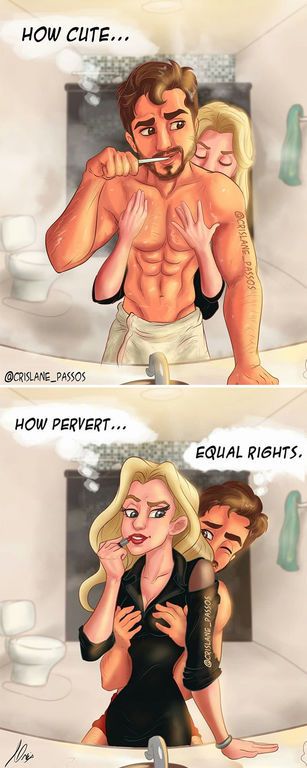 Η καθημερινότητα ενός ζευγαριού μέσα από 35 χιουμοριστικά σκίτσα  (pics)