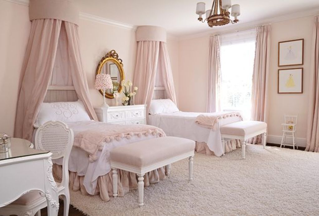 Ρομαντικό παιδικό δωμάτιο για κορίτσια - Είκοσι όμορφες ιδέες 
