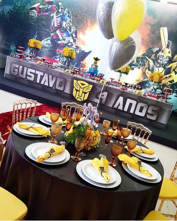 Transformers: Ιδέες για να διακοσμήσετε το πάρτι του παιδιού σας