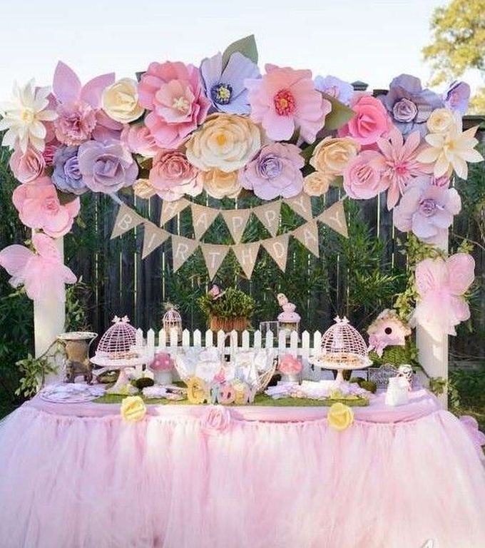 Παιδικό πάρτι γενεθλίων με θέμα τα λουλούδια (pics)