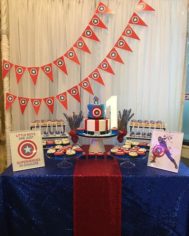 Παιδικό πάρτι γενεθλίων με θέμα τον Captain America - Ιδέες για τούρτες και διακόσμηση