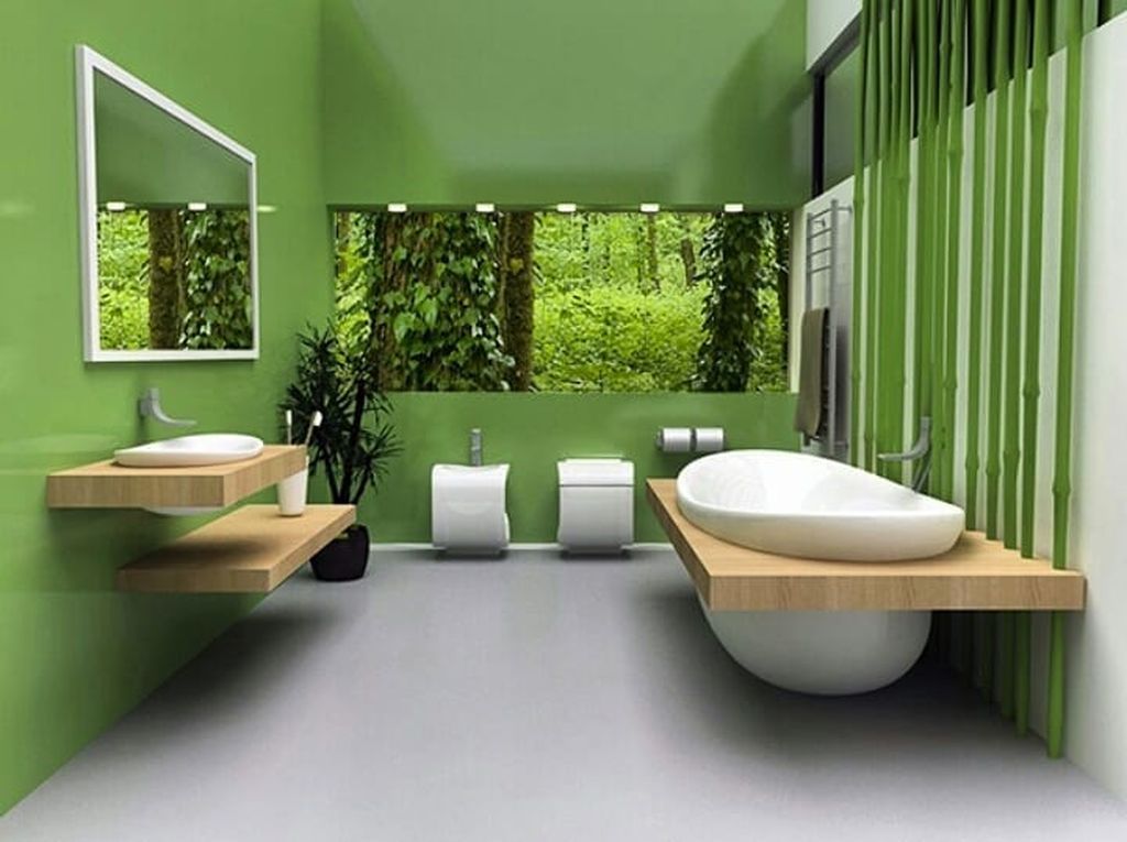 Θα λέγατε ναι σε ένα πράσινο μπάνιο; Αν ναι, τότε δείτε υπέροχες ιδέες από το Instagram