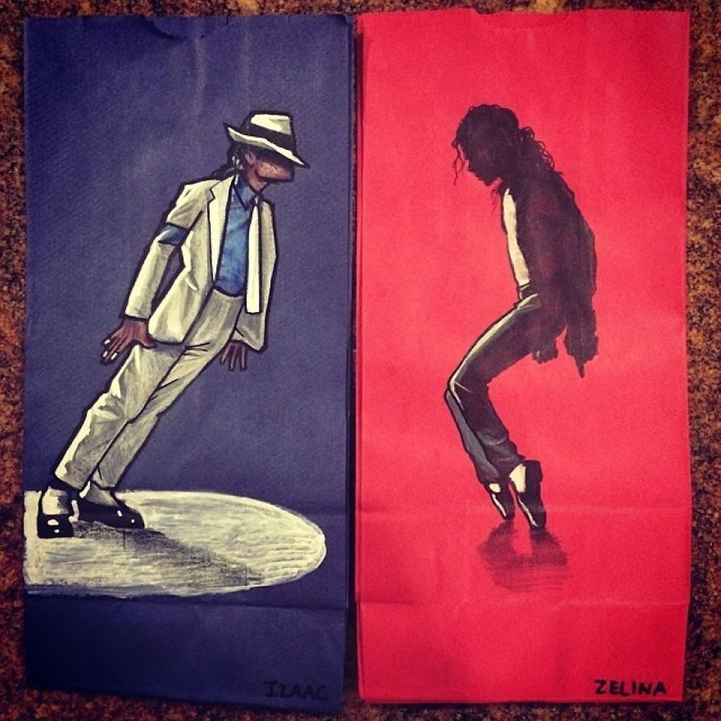 Μπαμπάς ζωγραφίζει τις σακούλες του κολατσιού των παιδιών του και γίνεται viral (pics)