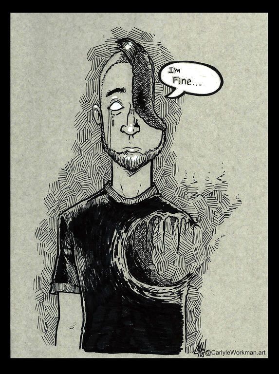 Όλα όσα ένιωσε μετά την απώλεια της κόρης του τα αποτύπωσε σε αυτά τα σκίτσα  (pics) 