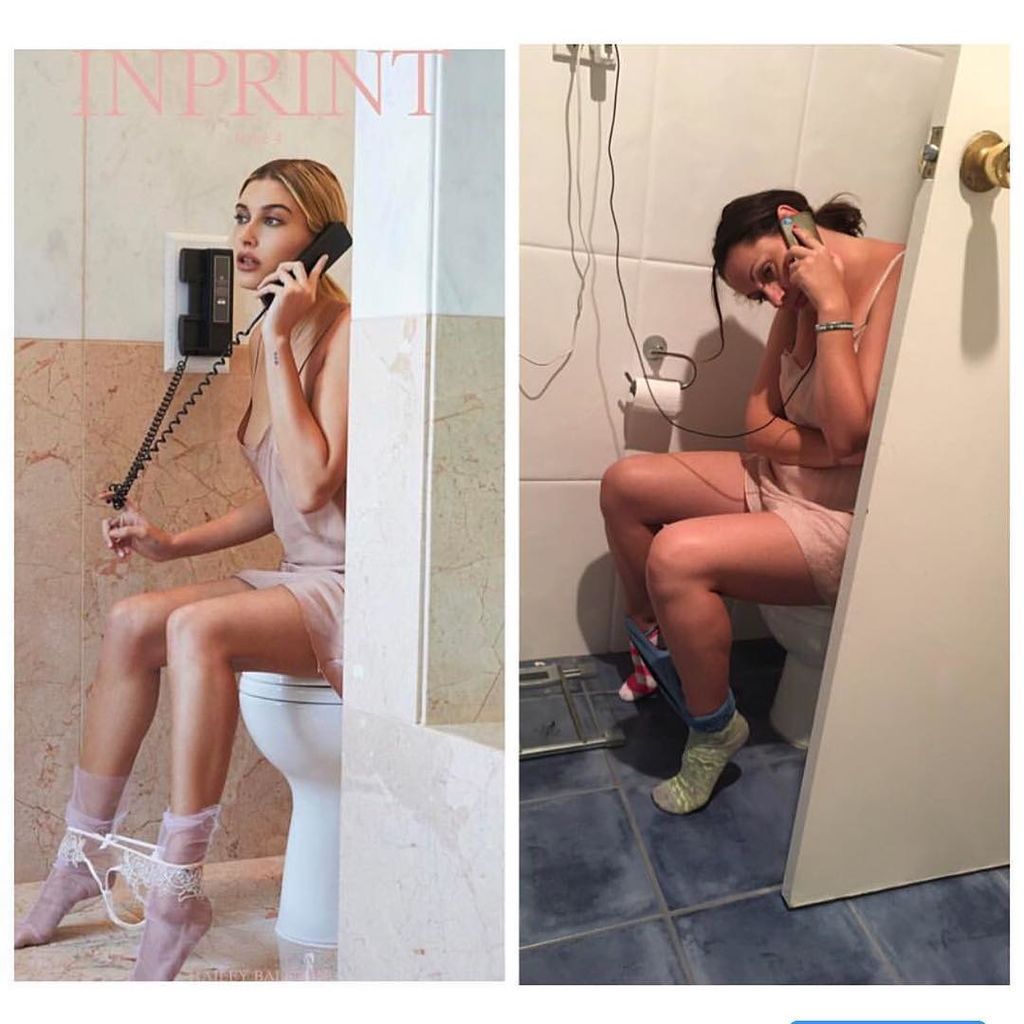 Αυτή η γυναίκα αντιγράφει φωτογραφίες διασήμων και μας αποκαλύπτει την "ωμή" πραγματικότητα