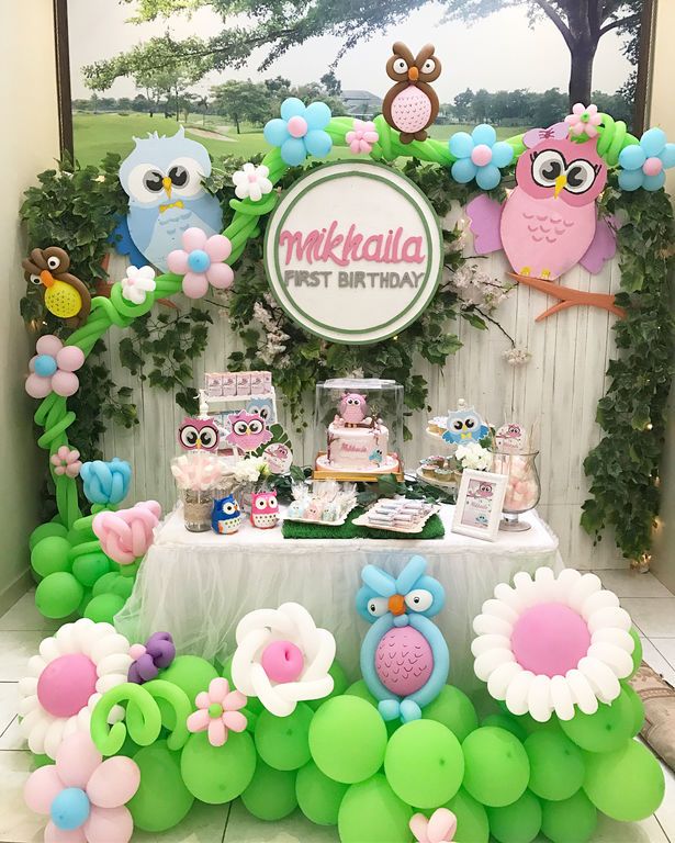 Παιδικό πάρτι με θέμα τις κουκουβάγιες (pics+vid)