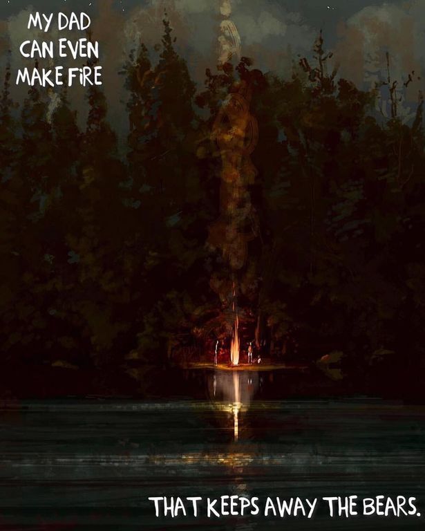 «Νομίζω ότι ο μπαμπάς μου είναι σούπερ ήρωας…»: Μια καταπληκτική ιστορία σε σκίτσα (pics)