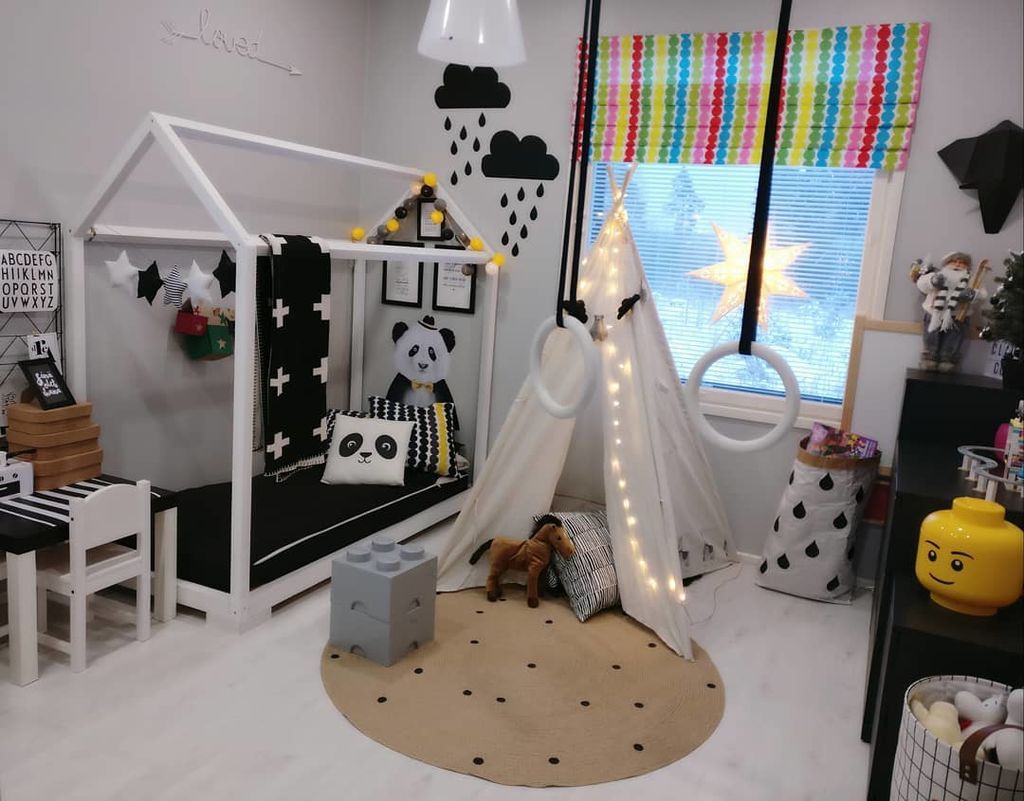 Ιδέες για να στολίσετε με χριστουγεννιάτικα λαμπάκια το παιδικό δωμάτιο (pics)