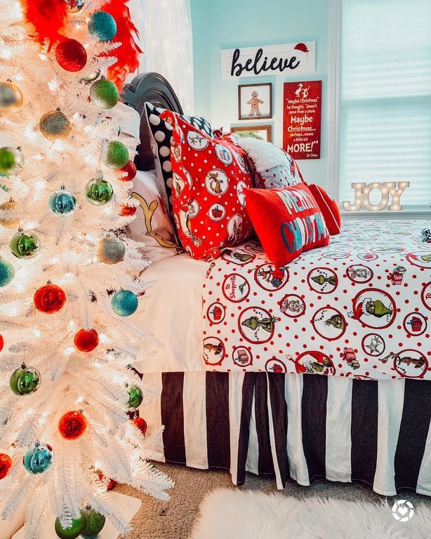Ιδέες για να στολίσετε χριστουγεννιάτικα την κρεβατοκάμαρά σας (pics)