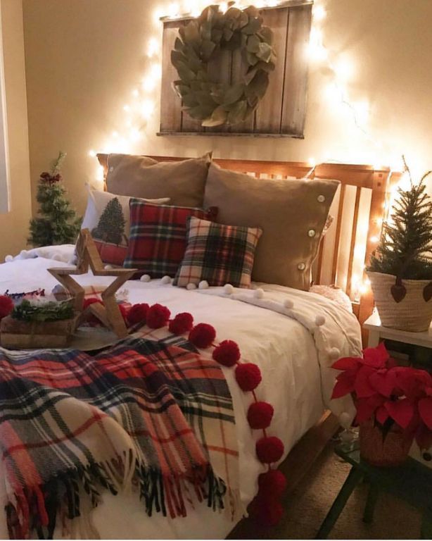 Ιδέες για να στολίσετε χριστουγεννιάτικα την κρεβατοκάμαρά σας (pics)