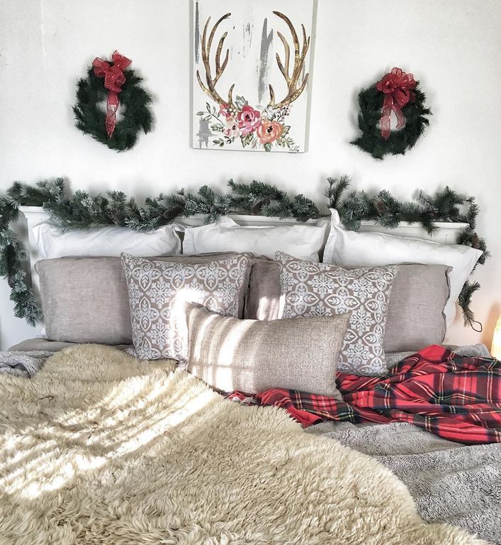 Ιδέες για να στολίσετε χριστουγεννιάτικα την κρεβατοκάμαρά σας (pics)