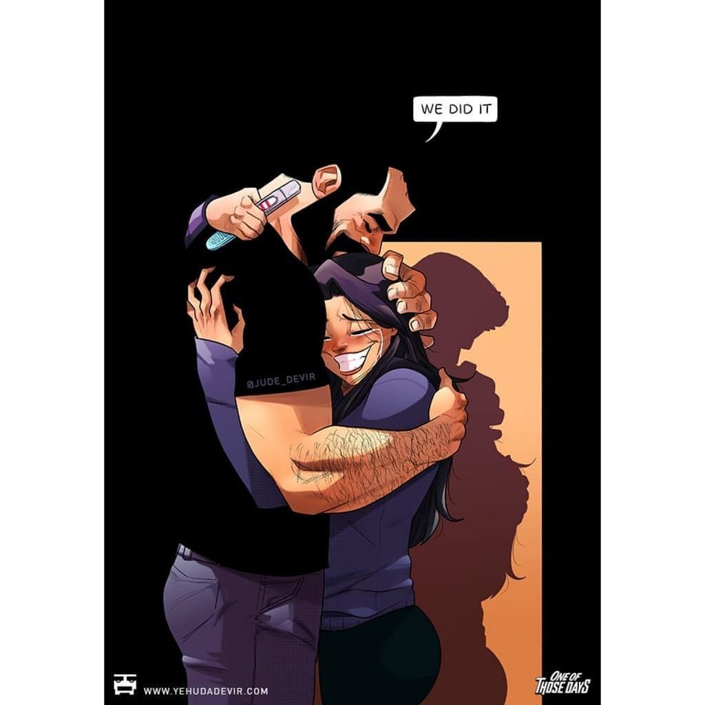 Έγιναν γνωστοί μέσα από τα σκίτσα τους και τώρα περιμένουν παιδί - Πώς το ανακοίνωσαν (pics) 