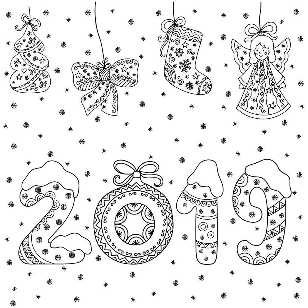 Χρωμοσελίδες και παιχνίδια για παιδιά με θέμα το 2019! (pics)