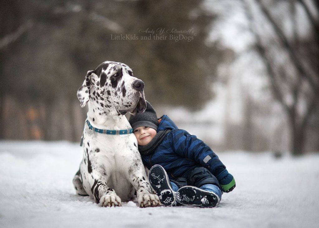  Αυτές οι φωτογραφίες των μικρών παιδιών με τα γιγάντια σκυλιά τους είναι απλώς… φανταστικές! (pics)