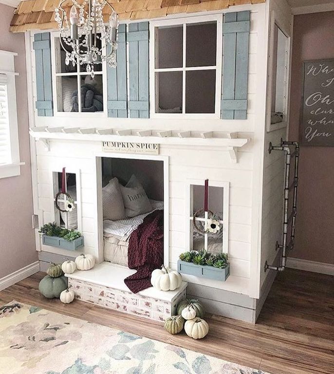 Παιδικά κρεβάτια κουκέτες: Φανταστικές ιδέες για το παιδικό δωμάτιο (vid + pics)  