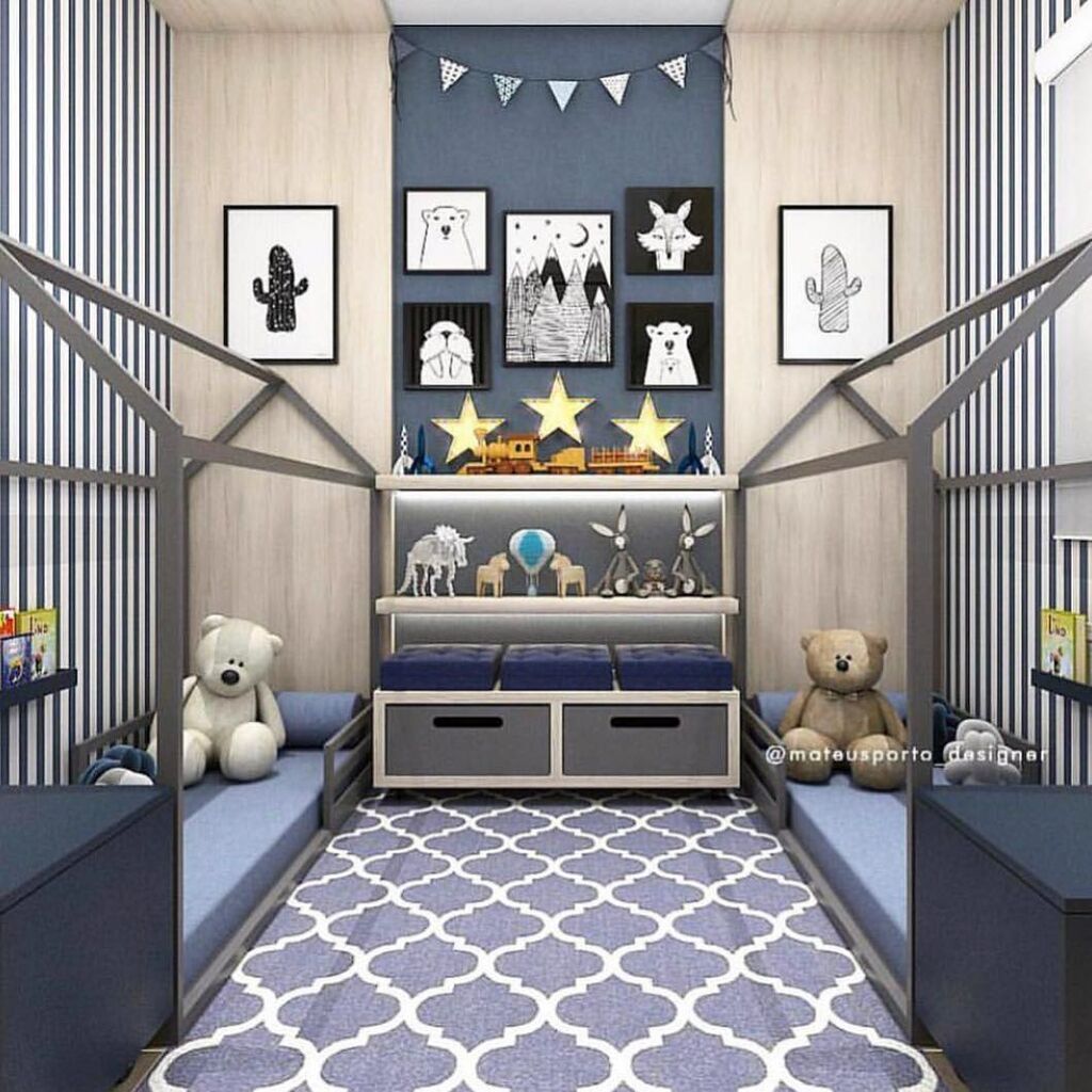 Ιδέες για να διακοσμήσετε το δωμάτιο των διδύμων σας (pics)