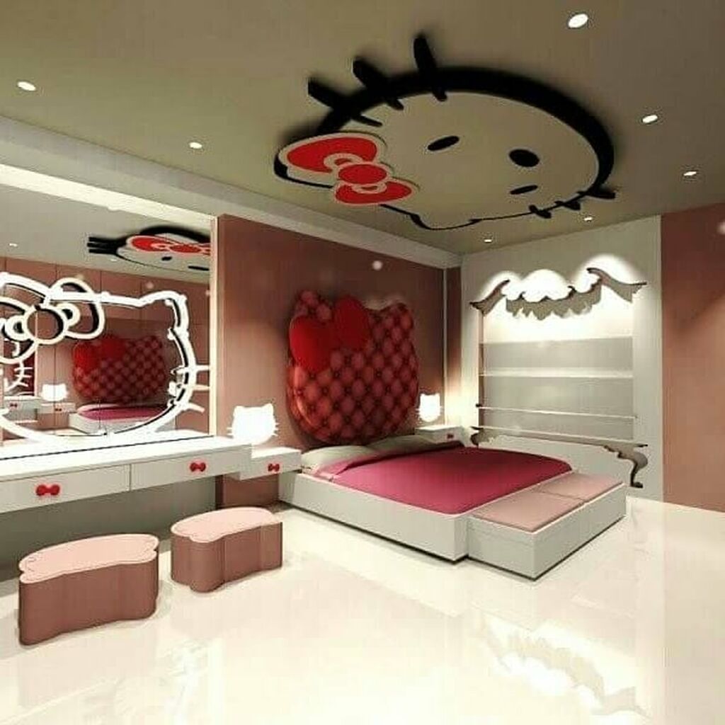 Kello Kitty: Είκοσι ιδέες διακόσμησης του παιδικού δωματίου με την πιο όμορφη γατούλα (pics +vid)