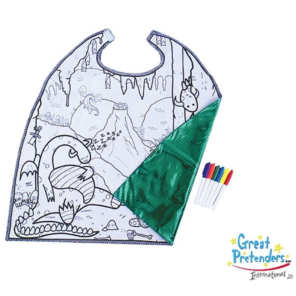 Θέλει το μικρό σας να ντυθεί «Δράκος»; Αφήστε το να ζωγραφίσει μόνο του την κάπα που θα φορέσει