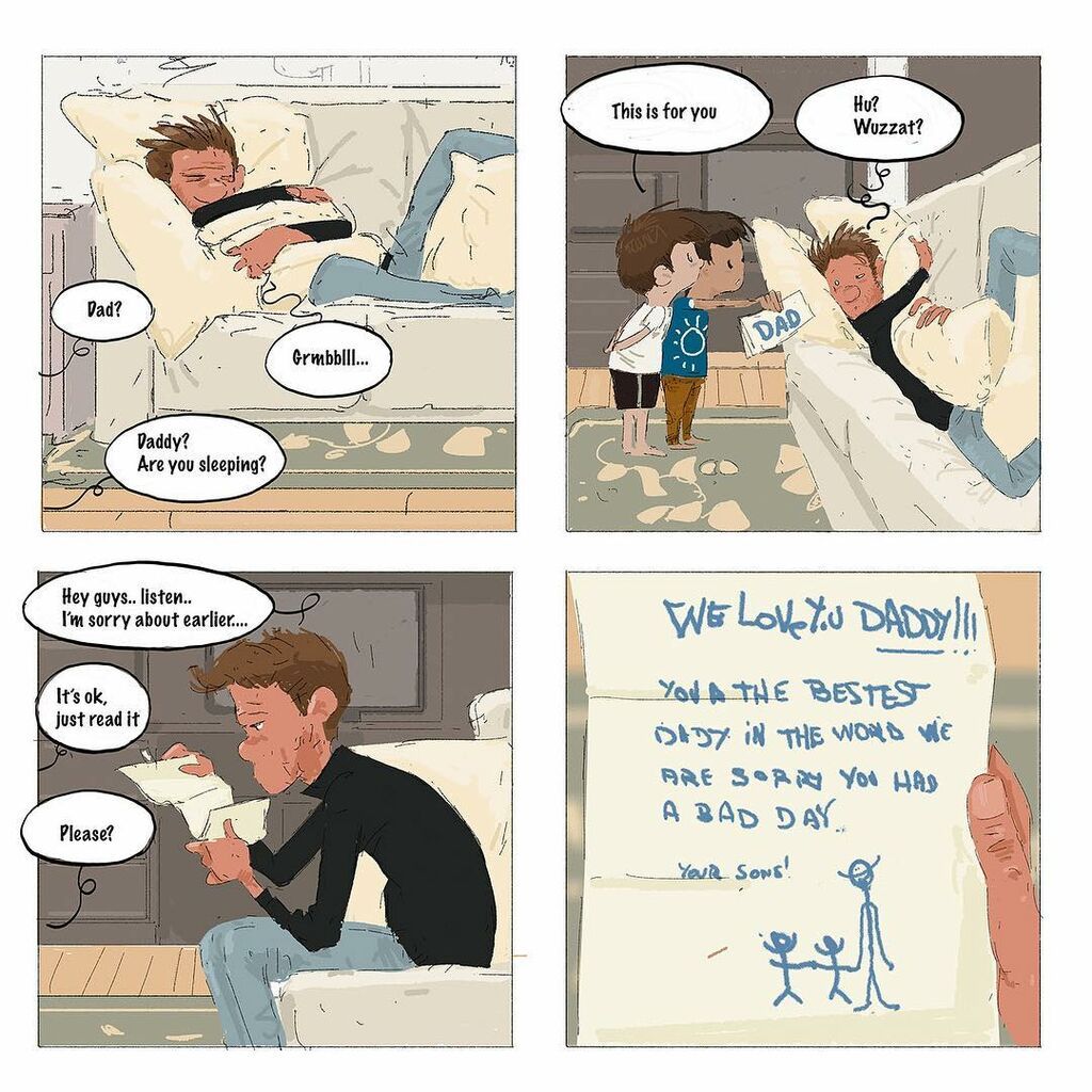 Mπαμπάς μας δείχνει με τα σκίτσα του πόσο δύσκολο μπορεί να είναι το να είσαι μπαμπάς! (pics)