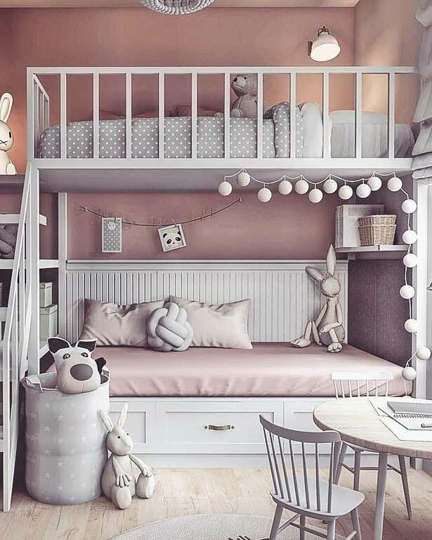 Δεκαπέντε υπέροχα και φωτεινά κοριτσίστικα υπνοδωμάτια (pics) 