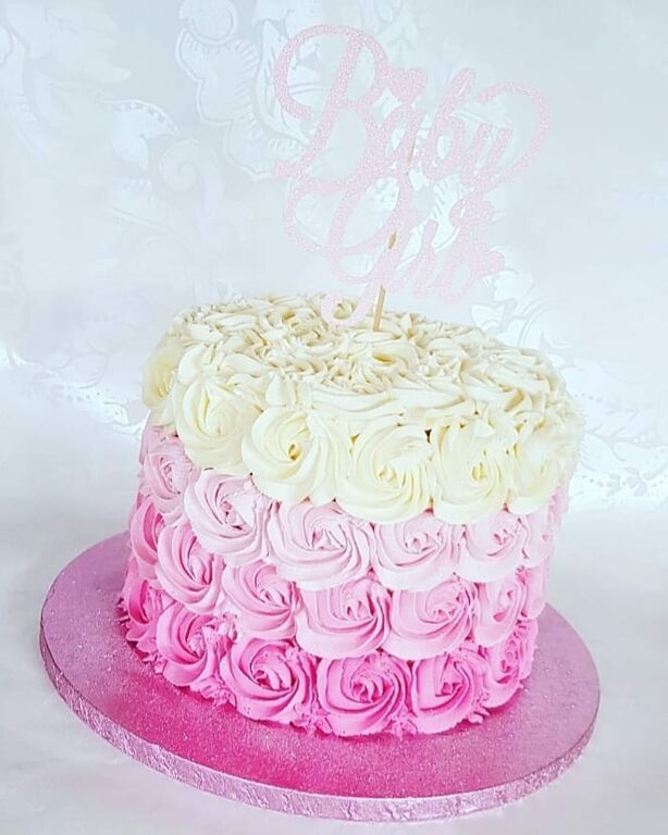 Περιμένετε κορίτσι; Ιδέες για να διακοσμήσετε την τούρτα του baby shower party (pics)