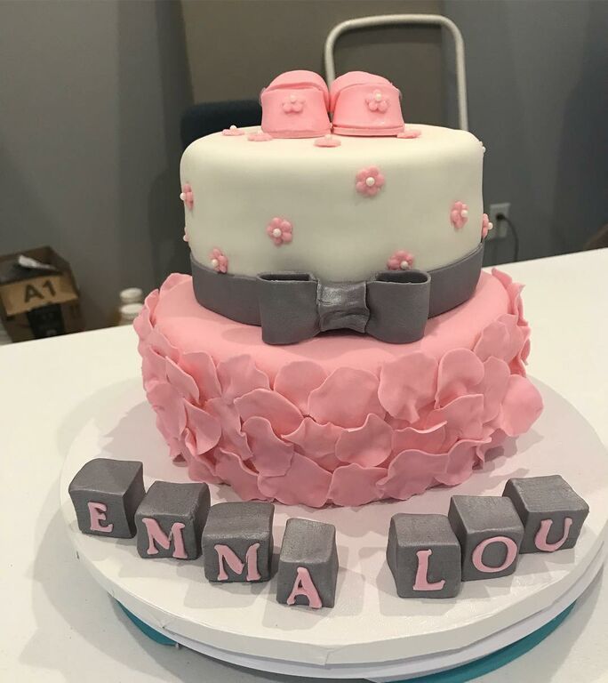 Περιμένετε κορίτσι; Ιδέες για να διακοσμήσετε την τούρτα του baby shower party (pics)