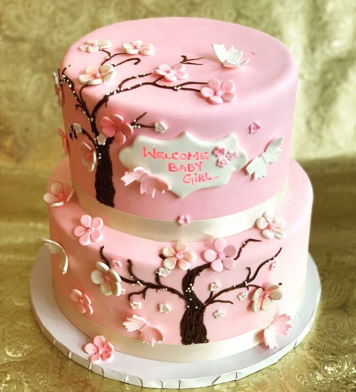 Περιμένετε κορίτσι; Ιδέες για να διακοσμήσετε την τούρτα του baby shower party (pics)