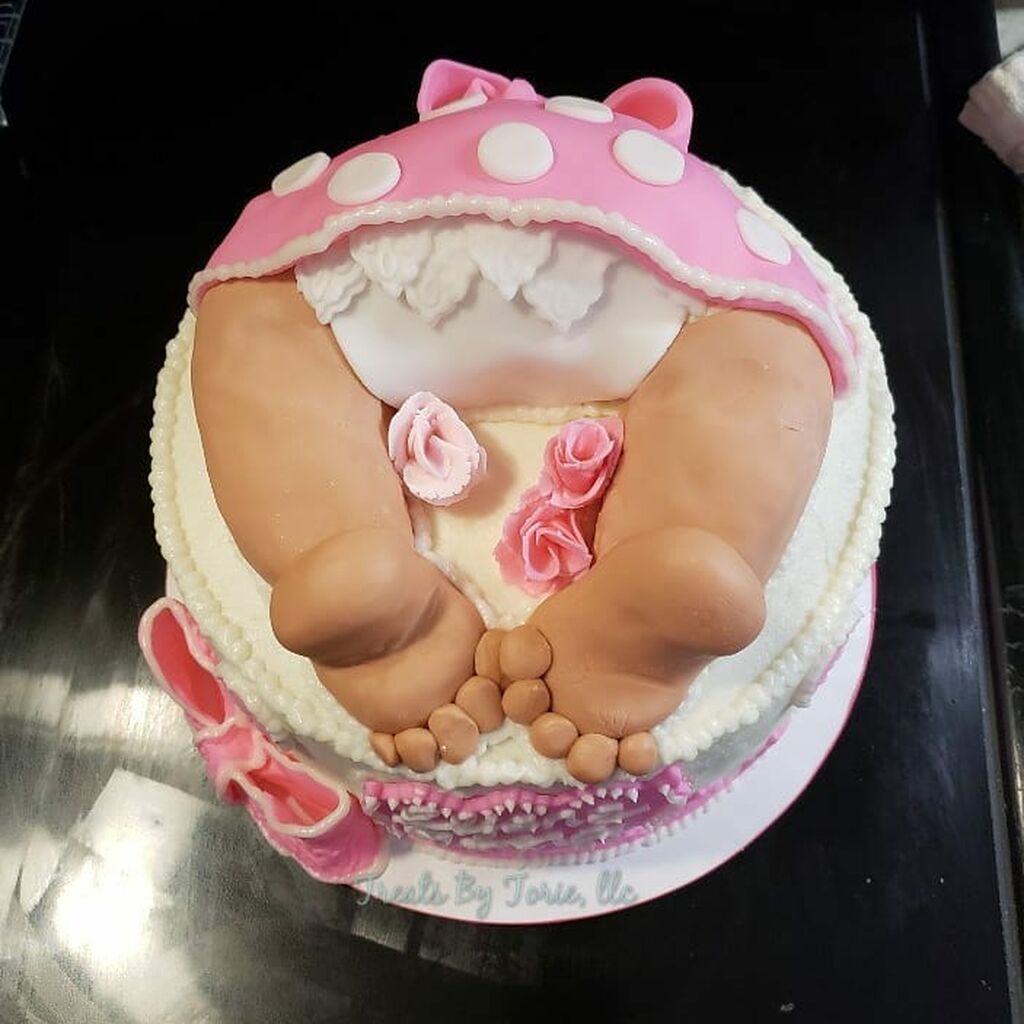 Περιμένετε κορίτσι; Ιδέες για να διακοσμήσετε την τούρτα του baby shower party (pics)