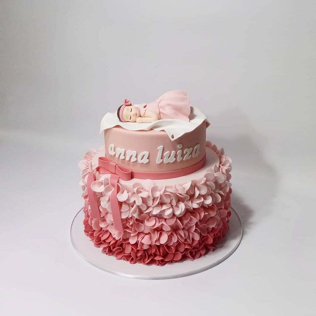 Περιμένετε κορίτσι; Ιδέες για να διακοσμήσετε την τούρτα του baby shower party (pics)