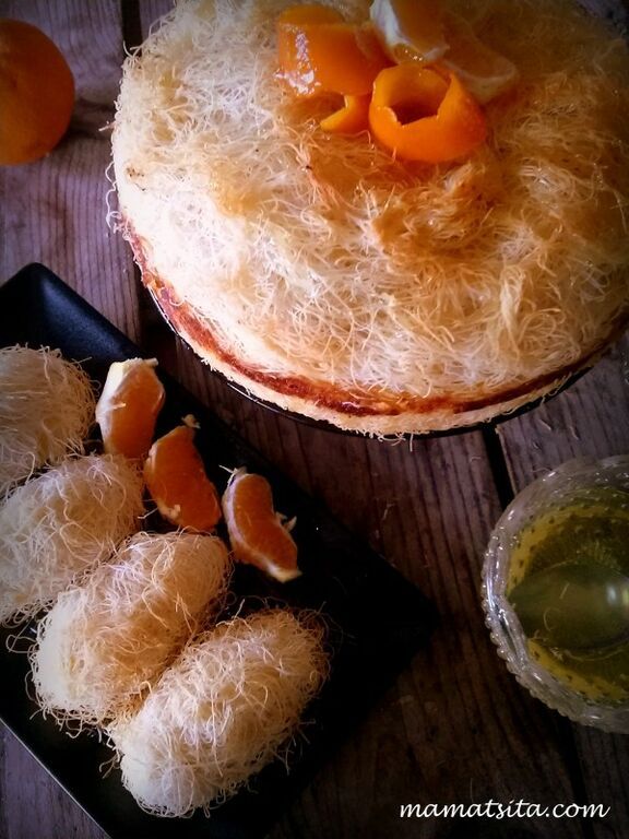 Πορτοκαλένιο καταΐφι με κρέμα σιμιγδαλιού (pics) 