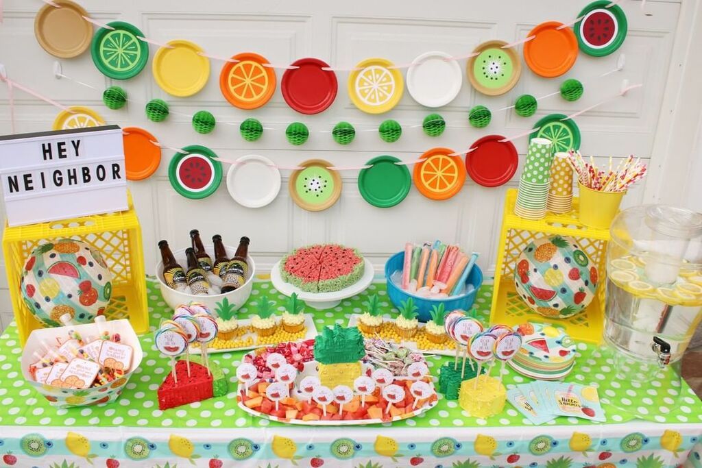 Πολύχρωμο και υγιεινό πάρτι με θέμα τα φρούτα! (pics)
