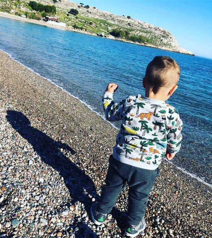 Ο μικρός Στέφανος Τσαμπίκος