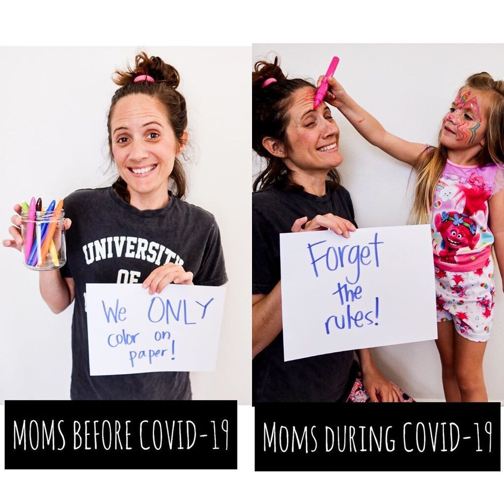 #Mένουμε_σπίτι: Μαμά στέλνει το δικό της αισιόδοξο μήνυμα για τον κορονοϊό - Δείτε φώτο (pics) 