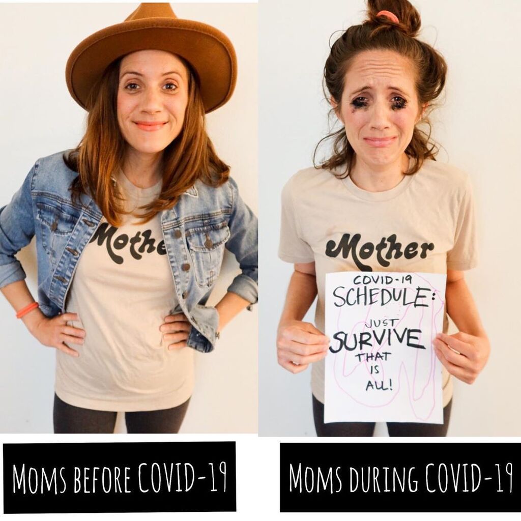 #Mένουμε_σπίτι: Μαμά στέλνει το δικό της αισιόδοξο μήνυμα για τον κορονοϊό - Δείτε φώτο (pics) 