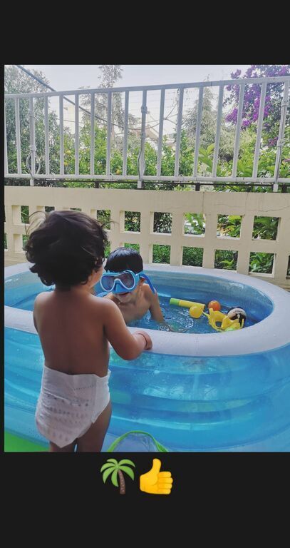 Κατερίνα Παπουτσάκη:  Πήρε τους γιους  της και δείτε που πήγαν για να δροσιστούν (pics)  