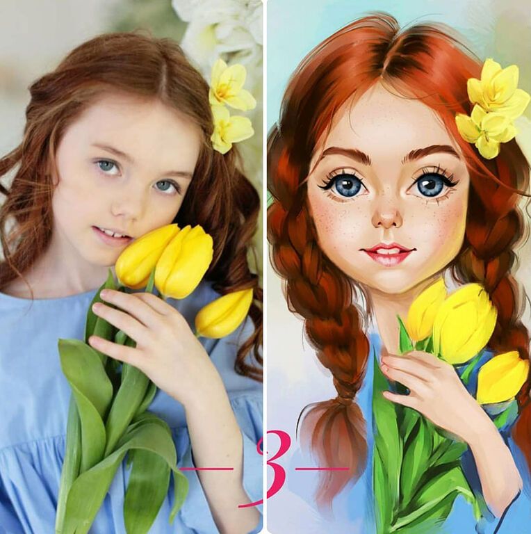 Τα εντυπωσιακά illustrations με πορτρέτα παιδιών που αξίζει να δείτε