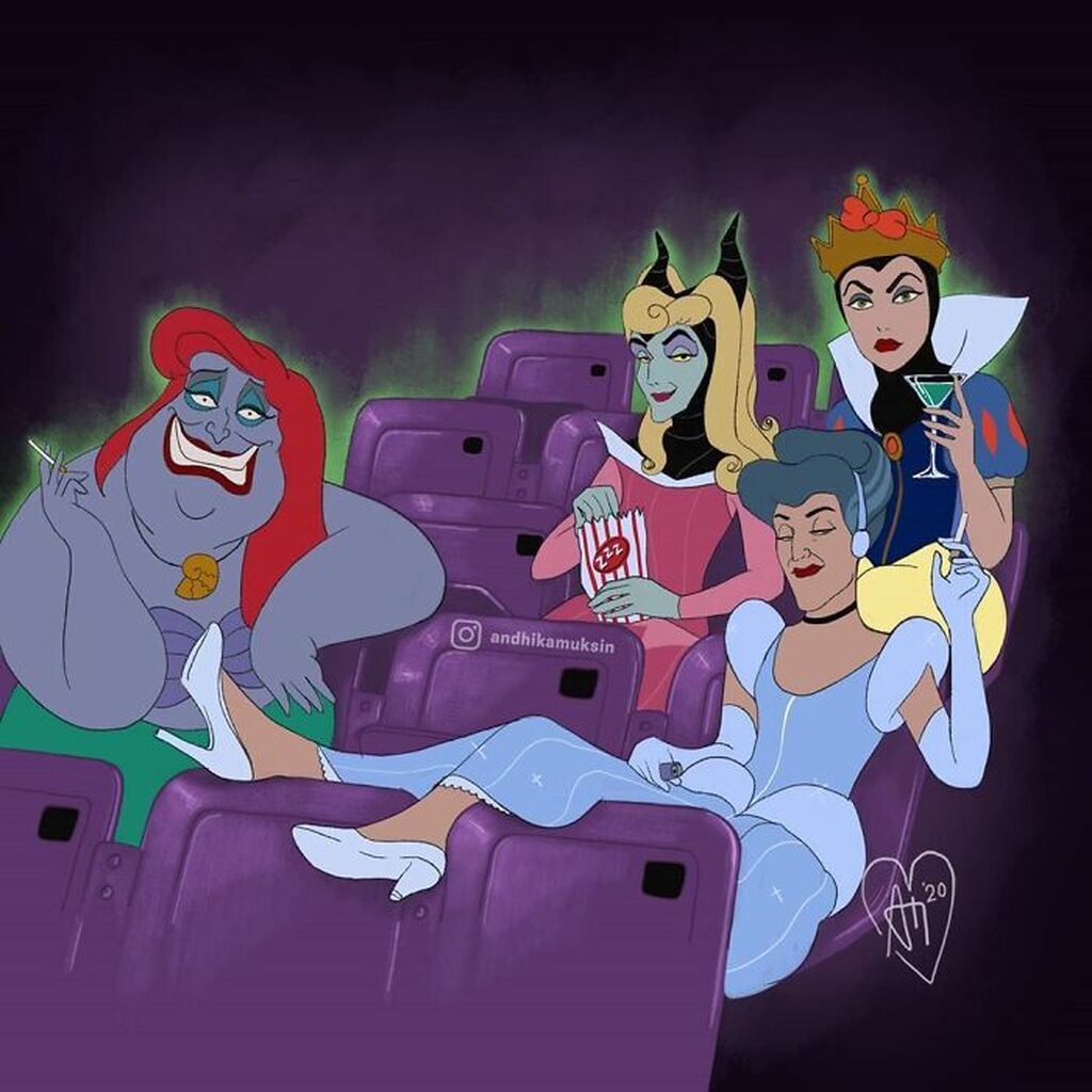 Χιουμοριστικά σκίτσα με σκηνές της Disney φέρνουν τα παραμύθια στο σήμερα