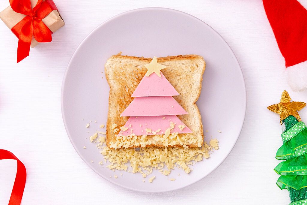 Χριστουγεννιάτικα πιάτα με ψωμί του τοστ - Τα παιδιά θα τα λατρέψουν