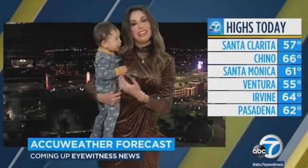 Μπόμπιρας διακόπτει τη μαμά του τη στιγμή που λέει live τον καιρό