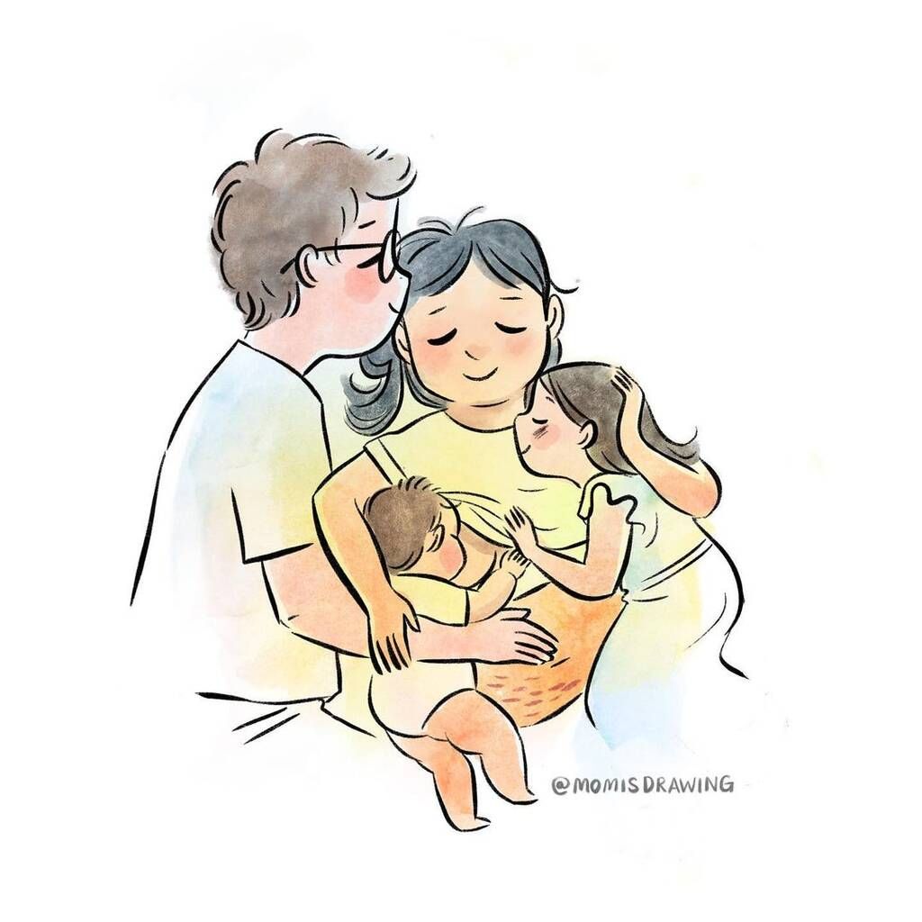 Υπέροχα σκίτσα αποτυπώνουν την ομορφιά και τη χαρά της μητρότητας 