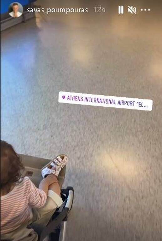Σάββας Πούμπουρας: Αεροπορικό ταξίδι με την κόρη του - Δείτε φώτο 