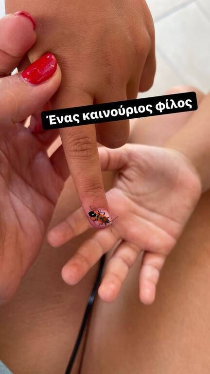 Σταματίνα Τσιμτσιλή: Μας δείχνει τον καινούριο «φίλο» των παιδιών της