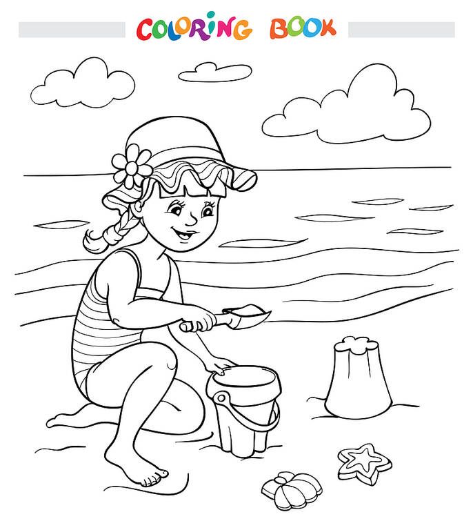 Έντεκα χρωμοσελίδες για παιδιά - Ζωγραφίζουμε την παραλία και τη θάλασσα