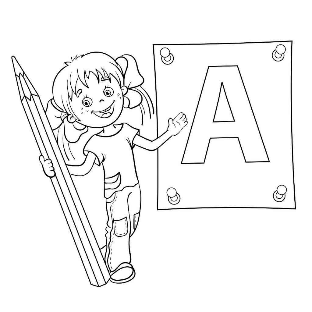 Ζωγραφίζοντας το Α - Χρωμοσελίδες για παιδιά