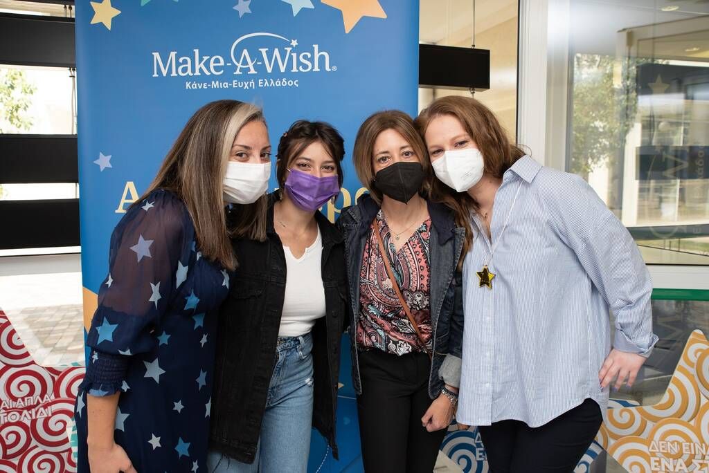 Χρυσούλα Σπανού, Υπεύθυνη Επικοινωνίας και Marketing – Βασιλική, παιδί ευχής – Ευαγγελία, μητέρα Βασιλικής – Μαρία Γκαμαλούτσου, Υπεύθυνη Προγράμματος Αστέρι της Ευχής