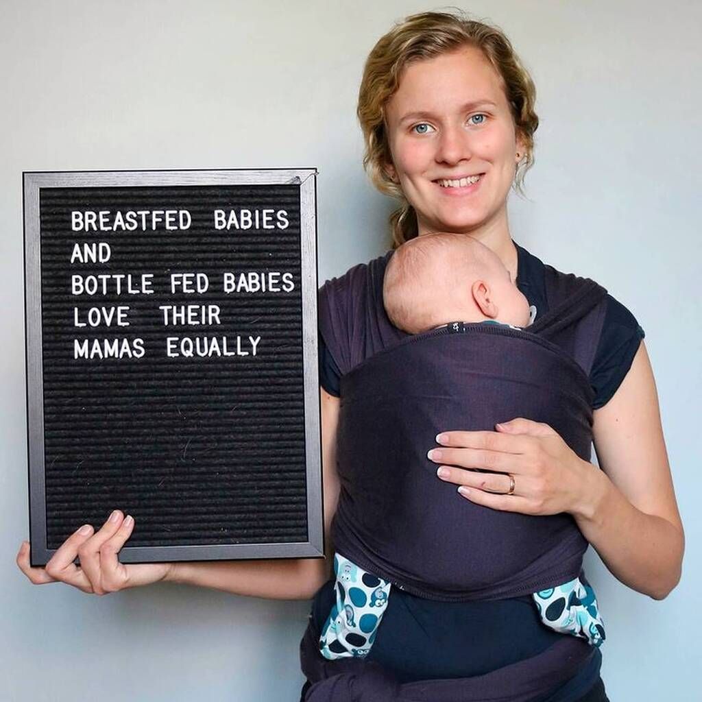"Τα μωρά που θηλάζουν και αυτά που πίνουν γάλα από το μπιμπερό αγαπούν τη μαμά τους το ίδιο" / Instagram @annamagnussen_
